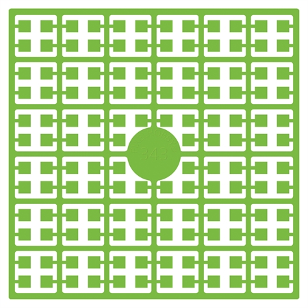 Lime grøn pixel perle nummer 343